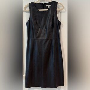 Banana Republic Chocolate Brown Leather Dress